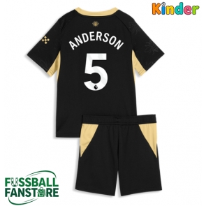Manchester City Elliot Anderson #5 Replik Auswärtstrikot Kinder 2026-27 Kurzarm (+ Kurze Hosen)